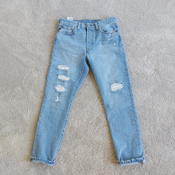 Levi's Denim - Levi 501 buttonfly Skinny Boyfriend Jeans size 29